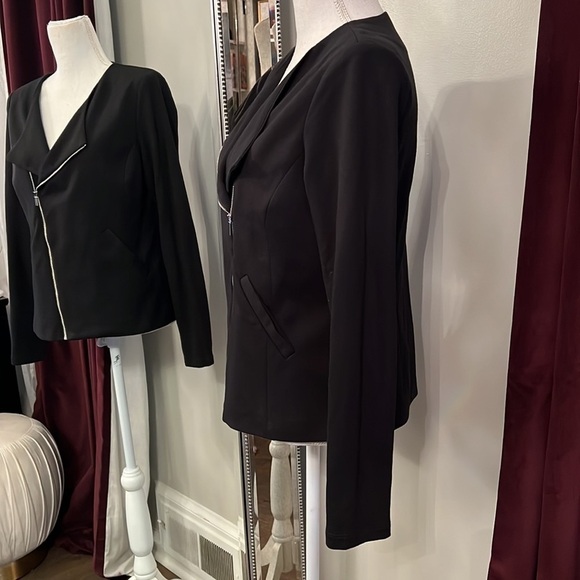 Mossimo Black Motorcycle Jacket Size Medium - Picture 4 of 8